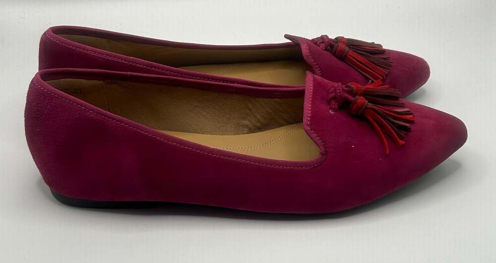 Hush Puppies Sadie Tassel Suede Loafer Flats - Picture 2 of 6